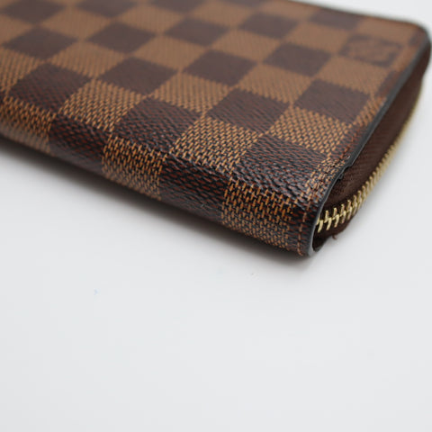 Pre-Owned #2255 Louis Vuitton Damier Ebene Zippy Wallet Long Wallet N41661