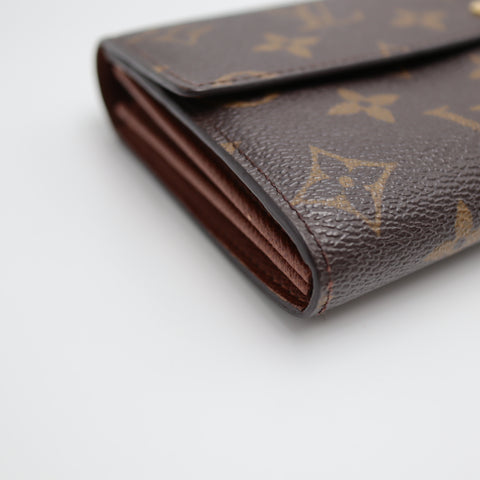 Pre-Owned #2266 Louis Vuitton Monogram Portefeuille Sarah Bifold Wallet Long Wallet M61734