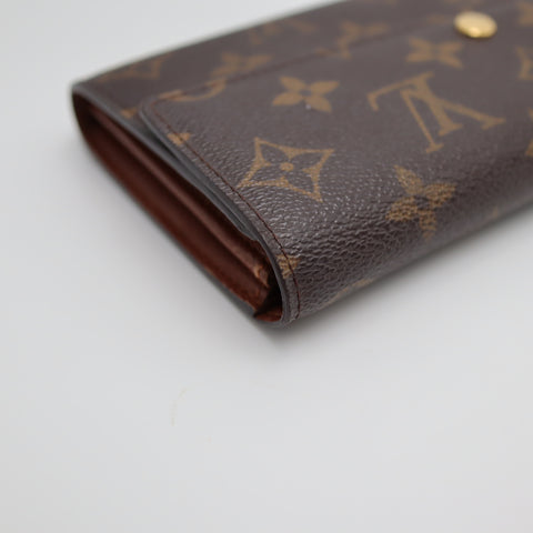 Pre-Owned #2266 Louis Vuitton Monogram Portefeuille Sarah Bifold Wallet Long Wallet M61734