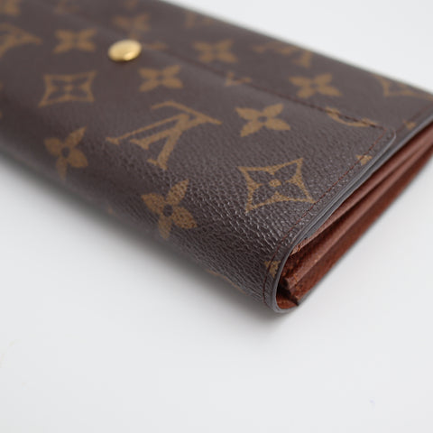 Pre-Owned #2266 Louis Vuitton Monogram Portefeuille Sarah Bifold Wallet Long Wallet M61734