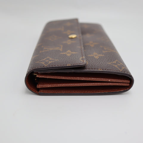 Pre-Owned #2266 Louis Vuitton Monogram Portefeuille Sarah Bifold Wallet Long Wallet M61734