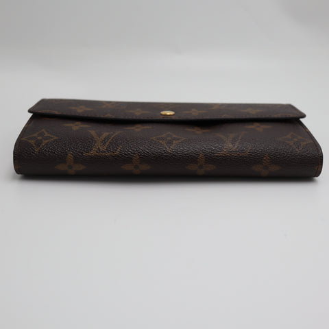 Pre-Owned #2266 Louis Vuitton Monogram Portefeuille Sarah Bifold Wallet Long Wallet M61734