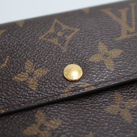 Pre-Owned #2266 Louis Vuitton Monogram Portefeuille Sarah Bifold Wallet Long Wallet M61734