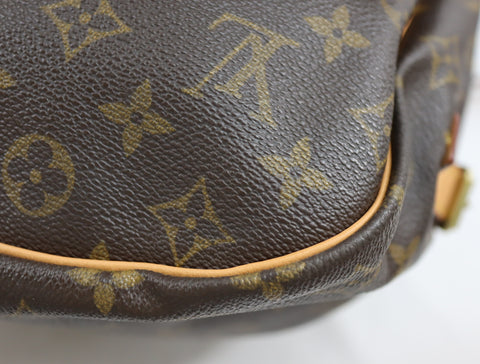 Pre-Owned #BP63111 Louis Vuitton Monogram Saumur 35 Crossbody Shoulder Bag Brown M42254
