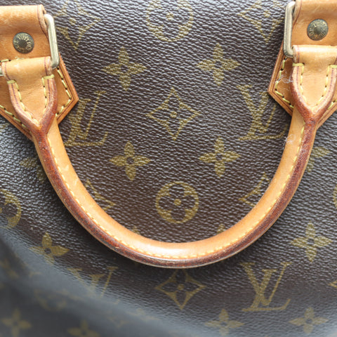 Pre-Owned #1068 Louis Vuitton Monogram Speedy30 Handbag Brown M41526