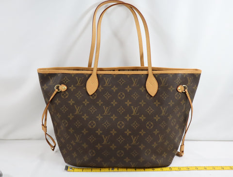 Pre-Owned #BP613-7 Louis Vuitton Monogram Neverfull MM Tote Bag M41178