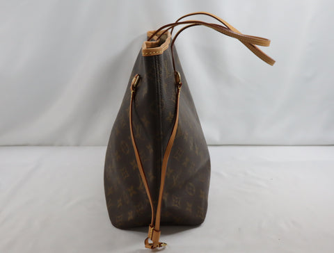 Pre-Owned #BP613-7 Louis Vuitton Monogram Neverfull MM Tote Bag M41178
