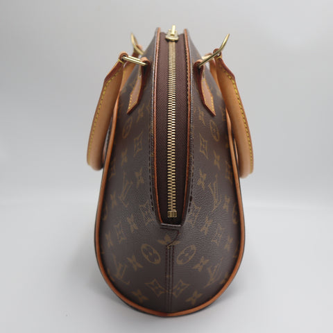 Pre-Owned #71112 Louis Vuitton Monogram Elipse PM Handbag Brown M51127