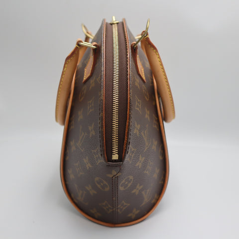 Pre-Owned #71112 Louis Vuitton Monogram Elipse PM Handbag Brown M51127