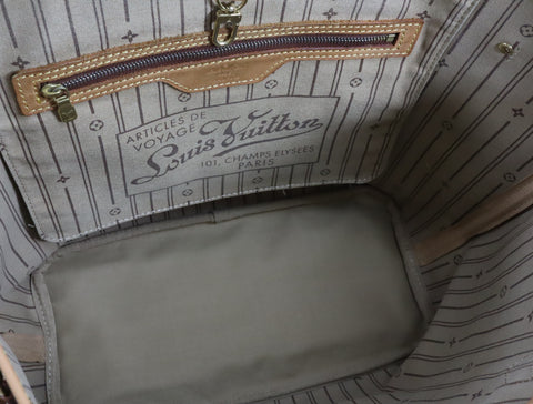 Pre-Owned #BP613-7 Louis Vuitton Monogram Neverfull MM Tote Bag M41178