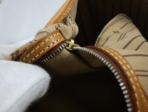 Pre-Owned #BP613-7 Louis Vuitton Monogram Neverfull MM Tote Bag M41178