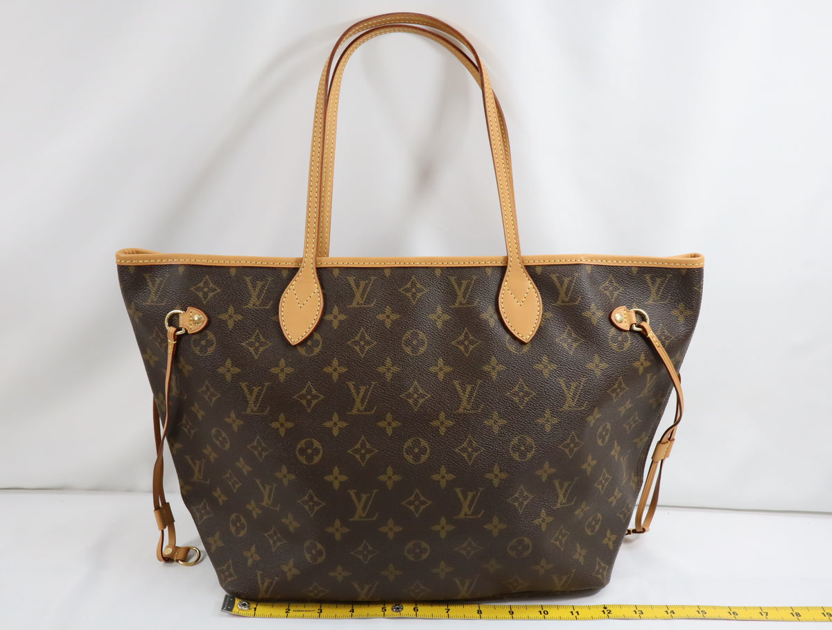 Pre-Owned #BP520-2 Louis Vuitton Monogram Neverfull MM Tote Bag M41178