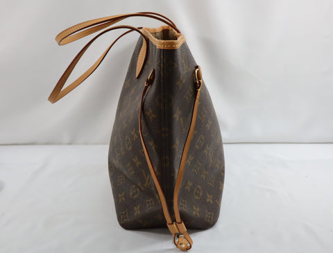 Pre-Owned #BP520-2 Louis Vuitton Monogram Neverfull MM Tote Bag M41178