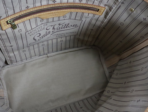 Pre-Owned #BP520-2 Louis Vuitton Monogram Neverfull MM Tote Bag M41178