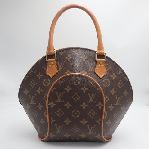 Pre-Owned #0235 Louis Vuitton Monogram Elipse PM Handbag Brown M51127