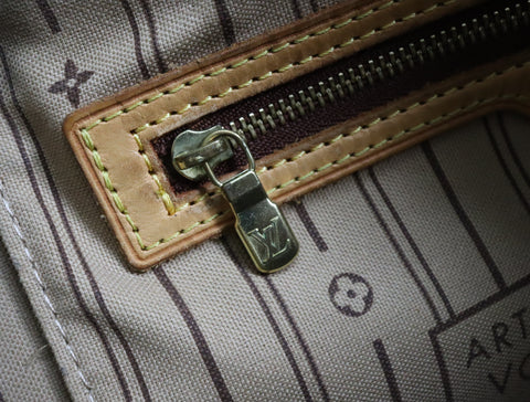 Pre-Owned #BP520-2 Louis Vuitton Monogram Neverfull MM Tote Bag M41178