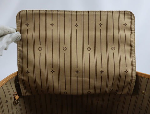 Pre-Owned #BP520-2 Louis Vuitton Monogram Neverfull MM Tote Bag M41178