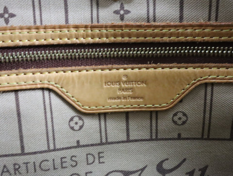 Pre-Owned #BP520-2 Louis Vuitton Monogram Neverfull MM Tote Bag M41178