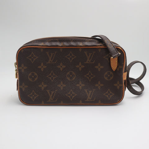 Pre-Owned #71540 Louis Vuitton Monogram Pochette Marly Bandouliere Crossbody Bag M51828