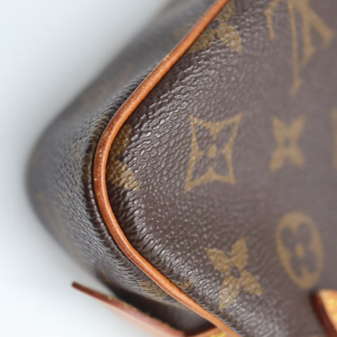 Pre-Owned #71540 Louis Vuitton Monogram Pochette Marly Bandouliere Crossbody Bag M51828