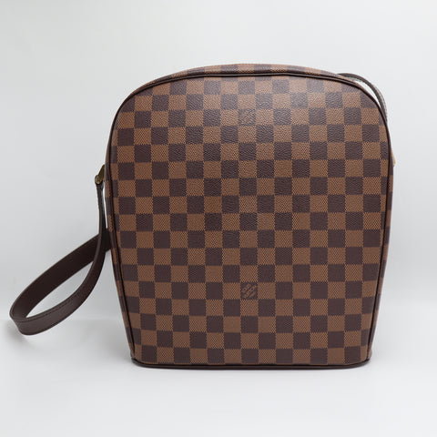 Pre-Owned #71045 LOUIS VUITTON LV  Ipanema GM Shoulder Bag N51292 Damier Ebene Brown