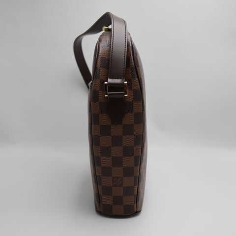 Pre-Owned #71045 LOUIS VUITTON LV  Ipanema GM Shoulder Bag N51292 Damier Ebene Brown