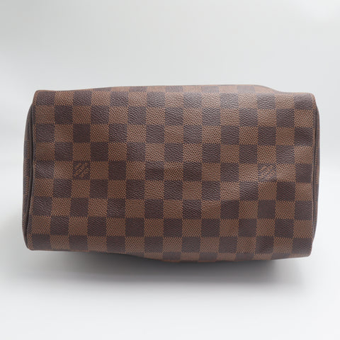 Pre-Owned #71675 Louis Vuitton Damier Speedy 25 Brown Handbag N41365