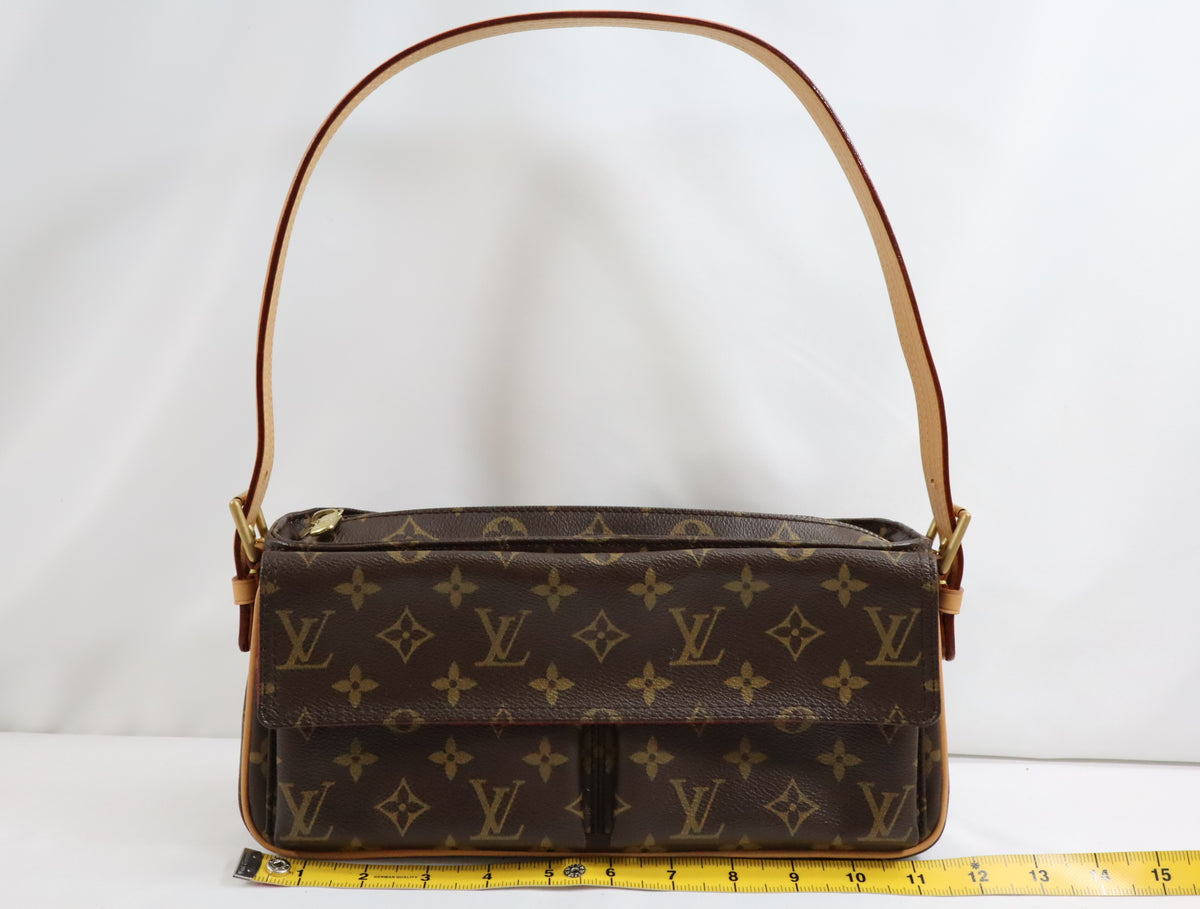 Pre-Owned #BP65060 Louis Vuitton Monogram Viva Cite MM shoulder Hand bag M51164