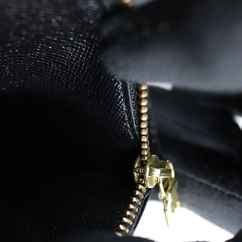 Pre-Owned #72687 Louis Vuitton Epi Pochette Porte Monnaie Credit Black Long Wallet M63592