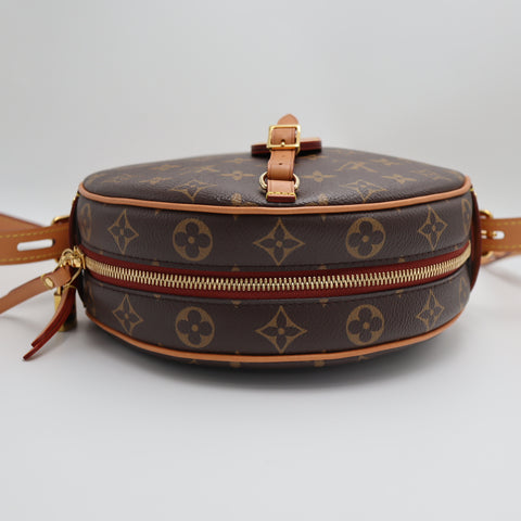 Pre-Owned #71043 LOUIS VUITTON Petite Boite Chapeau Shoulder Bag Monogram Canvas Brown M52294