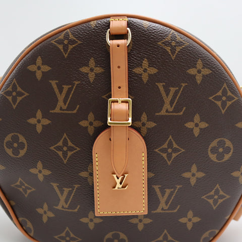 Pre-Owned #71043 LOUIS VUITTON Petite Boite Chapeau Shoulder Bag Monogram Canvas Brown M52294