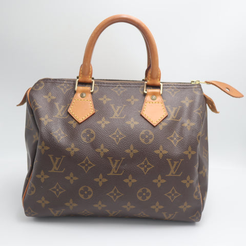 Pre-Owned #71638 Louis Vuitton Monogram Speedy 25 Hand Bag Boston Bag M41528