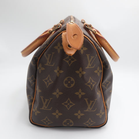 Pre-Owned #71638 Louis Vuitton Monogram Speedy 25 Hand Bag Boston Bag M41528