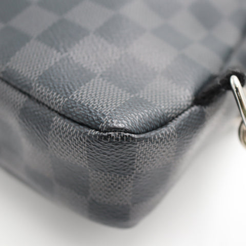 Pre- Owned #71044 LOUIS VUITTON Avenue Sling Shoulder Bag N41719 Damier Graphite Black Crossbody with box