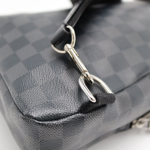 Pre- Owned #71044 LOUIS VUITTON Avenue Sling Shoulder Bag N41719 Damier Graphite Black Crossbody with box