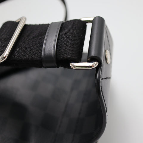 Pre- Owned #71044 LOUIS VUITTON Avenue Sling Shoulder Bag N41719 Damier Graphite Black Crossbody with box