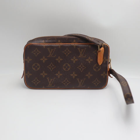 Pre-Owned #71565 Louis Vuitton Monogram Pochette Marly Bandouliere Crossbody Bag M51828