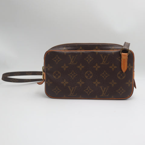 Pre-Owned #71565 Louis Vuitton Monogram Pochette Marly Bandouliere Crossbody Bag M51828