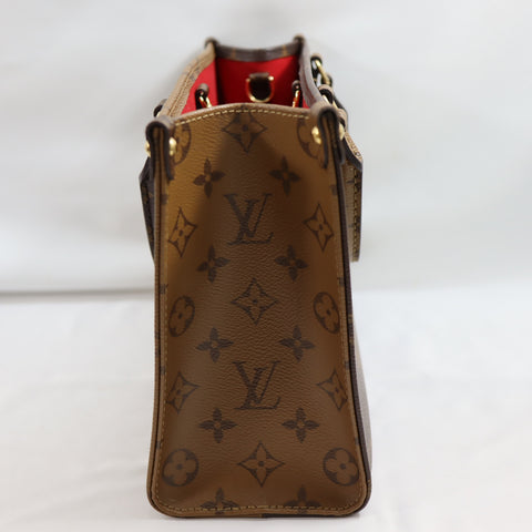 Pre-Owned #19653 Louis Vuitton Monogram Giant On the Go PM Shoulder Handbag M46373