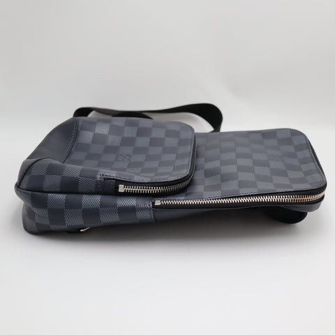 Pre-Owned #71040 Louis Vuitton Avenue Sling Shoulder Bag  Damier Graphite Black Crossbody N41719