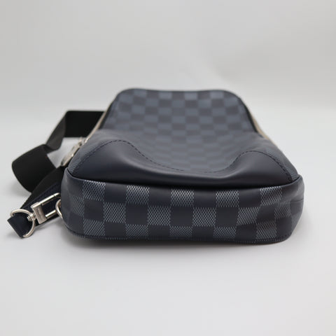 Pre-Owned #71040 Louis Vuitton Avenue Sling Shoulder Bag  Damier Graphite Black Crossbody N41719