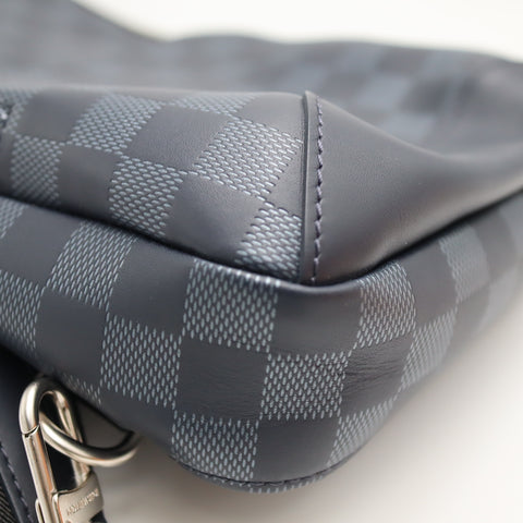 Pre-Owned #71040 Louis Vuitton Avenue Sling Shoulder Bag  Damier Graphite Black Crossbody N41719