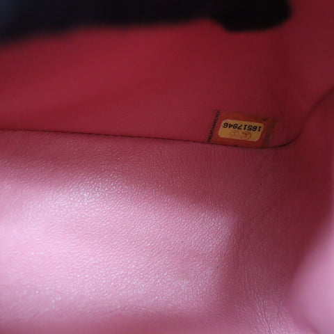 Pre-Owned #32635 CHANEL Matelasse Jumbo Chain Shoulder Bag Lambskin Pink A58600