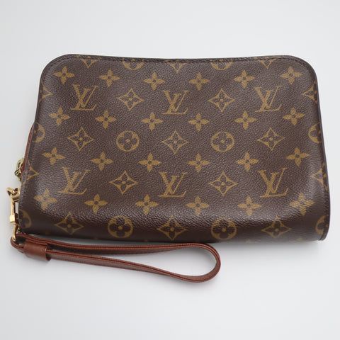 Pre-Owned #71629 Louis Vuitton Monogram Orsay Clutch Hand Bag Purse M51790