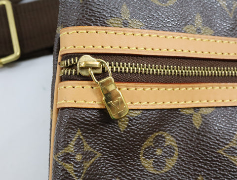 Pre-Owned #BP40913 Louis Vuitton Monogram Pochette Bosphore Crossbody Shoulder Bag M40044