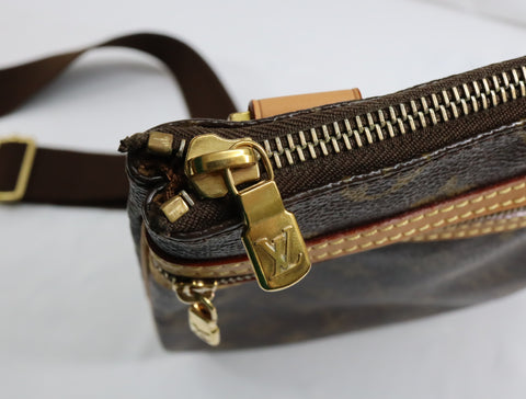 Pre-Owned #BP40913 Louis Vuitton Monogram Pochette Bosphore Crossbody Shoulder Bag M40044