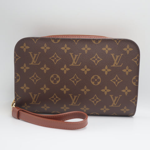 Pre-Owned #71644 Louis Vuitton Monogram Orsay Clutch Hand Bag Purse M51790