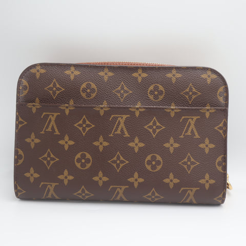 Pre-Owned #71644 Louis Vuitton Monogram Orsay Clutch Hand Bag Purse M51790