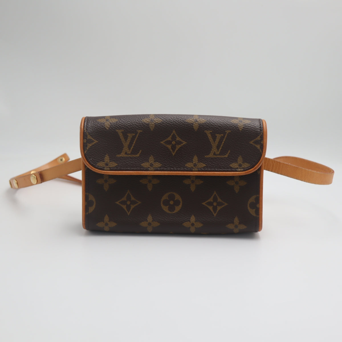 Pre-Owned #71584 Louis Vuitton Monogram Pochette Florentine Clutch bag waist belt S M51855