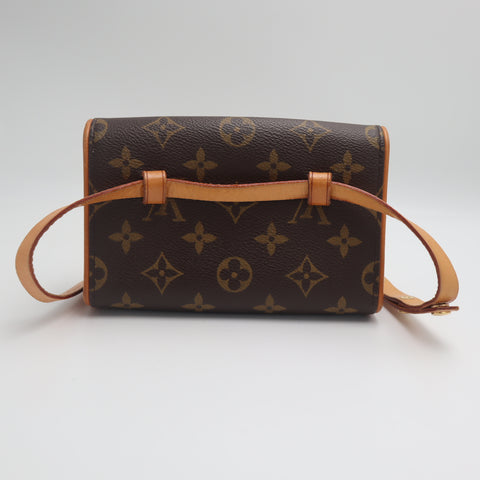 Pre-Owned #71584 Louis Vuitton Monogram Pochette Florentine Clutch bag waist belt S M51855